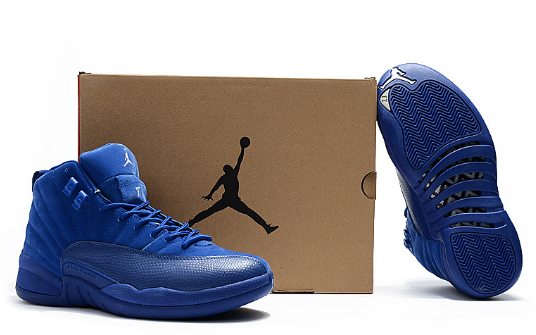 2017 Air Jordan 12 Premium Deep Royal Blue Shoes